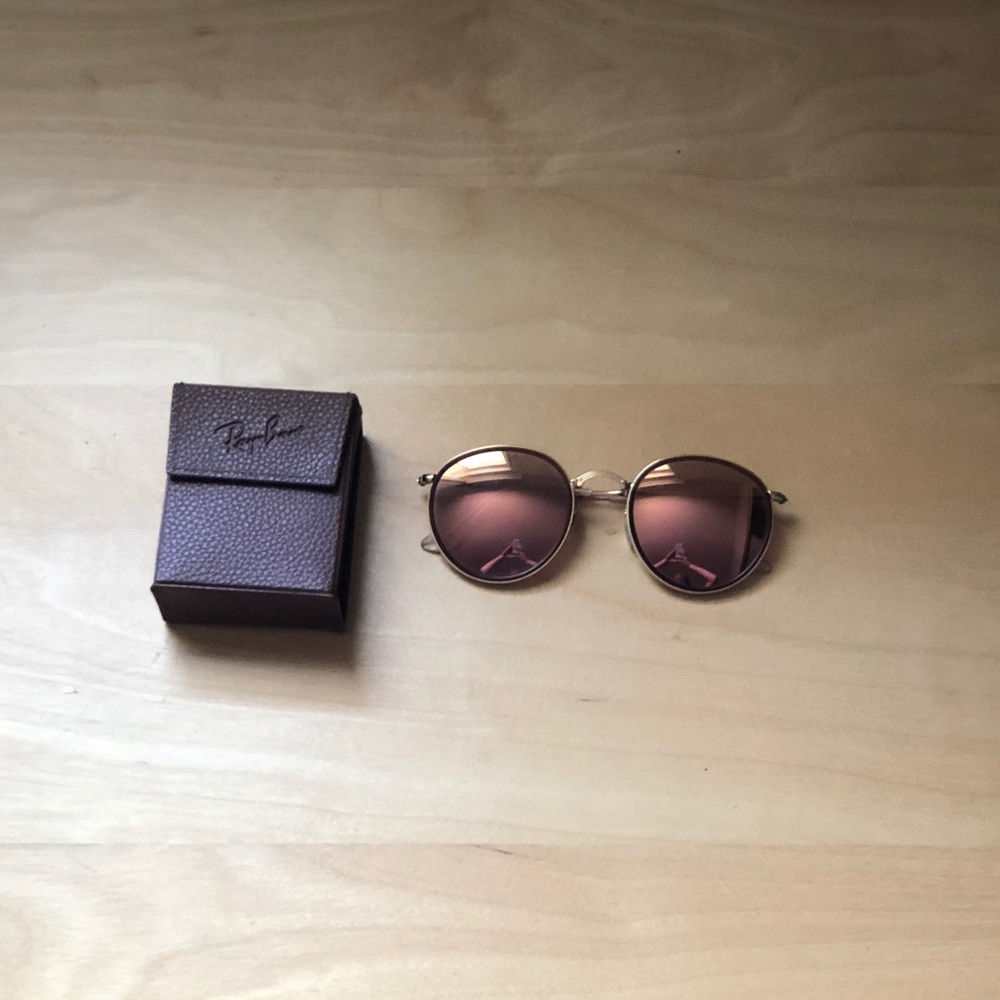 Ray-Ban RB3517Round Metal folding Sunglasses